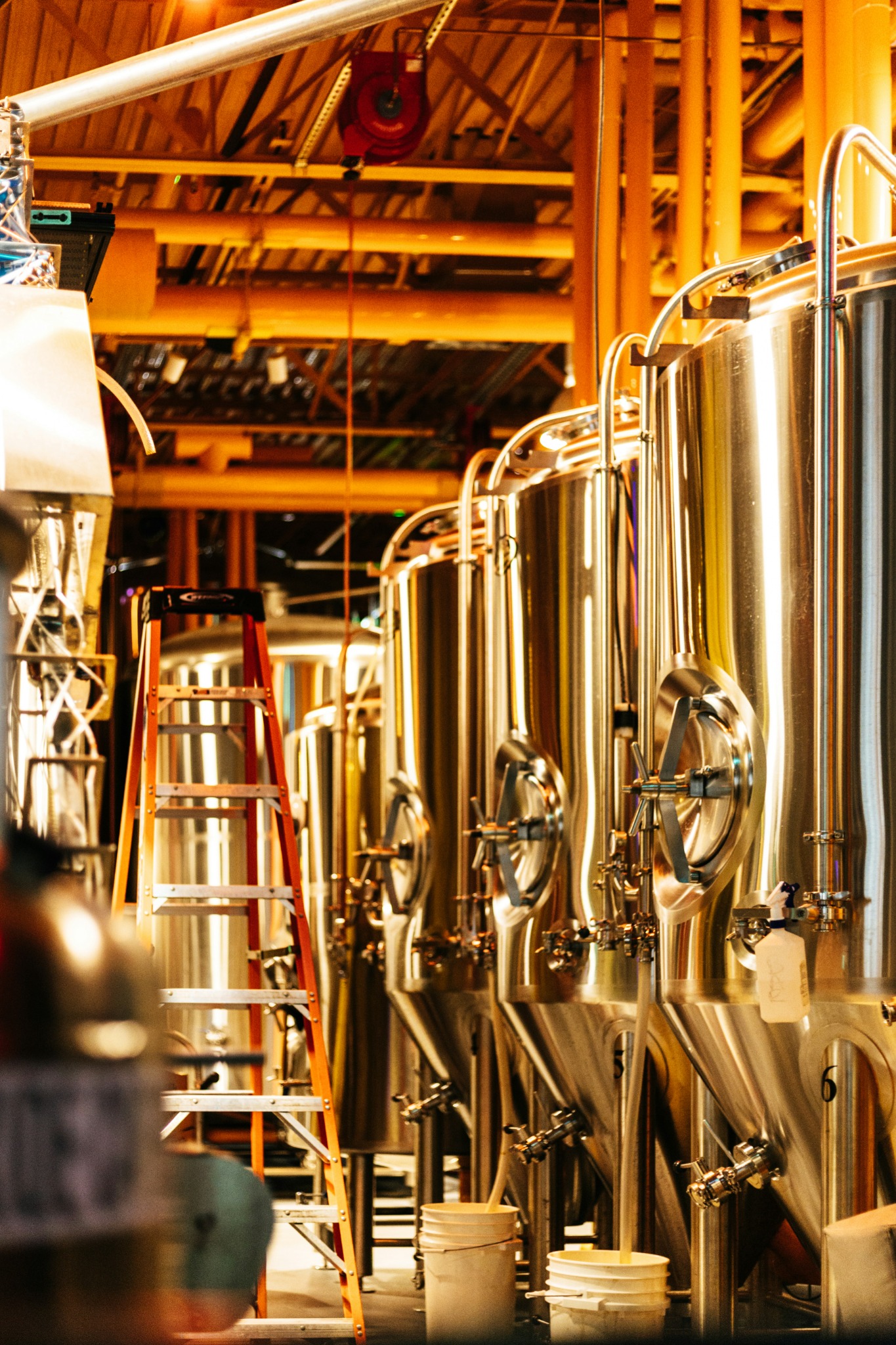 Brewery tanks and production equipment